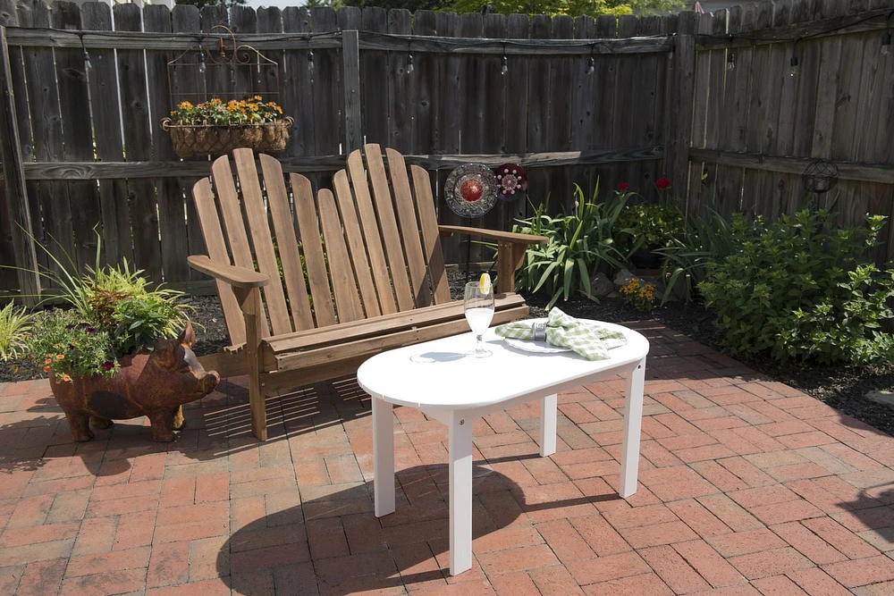 White Adirondack Outdoor Coffee Table