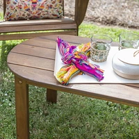 Teak Adirondack Outdoor Coffee Table