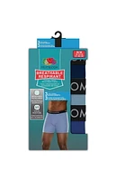 Fruit of the Loom Men's Breathable Boxer Briefs, 3-Pack