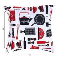 IH Casa Decor Polyester Digital Print Cushion Kitchenware 18 X 18 - Set of 2