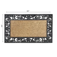 IH Casa Decor Rubber & Natural Fibers Mat Plain