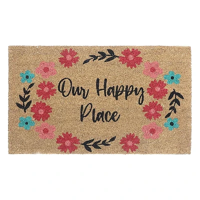 IH Casa Decor Natural Fibers Door Mat Our Happy Place