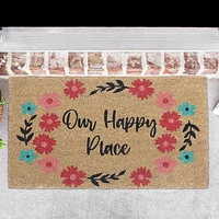 IH Casa Decor Natural Fibers Door Mat Our Happy Place