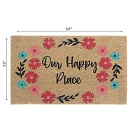 IH Casa Decor Natural Fibers Door Mat Our Happy Place