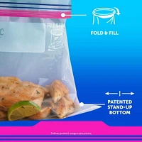 Ziploc® Storage Bags with Stay Open Technology, Large, 19 Bags