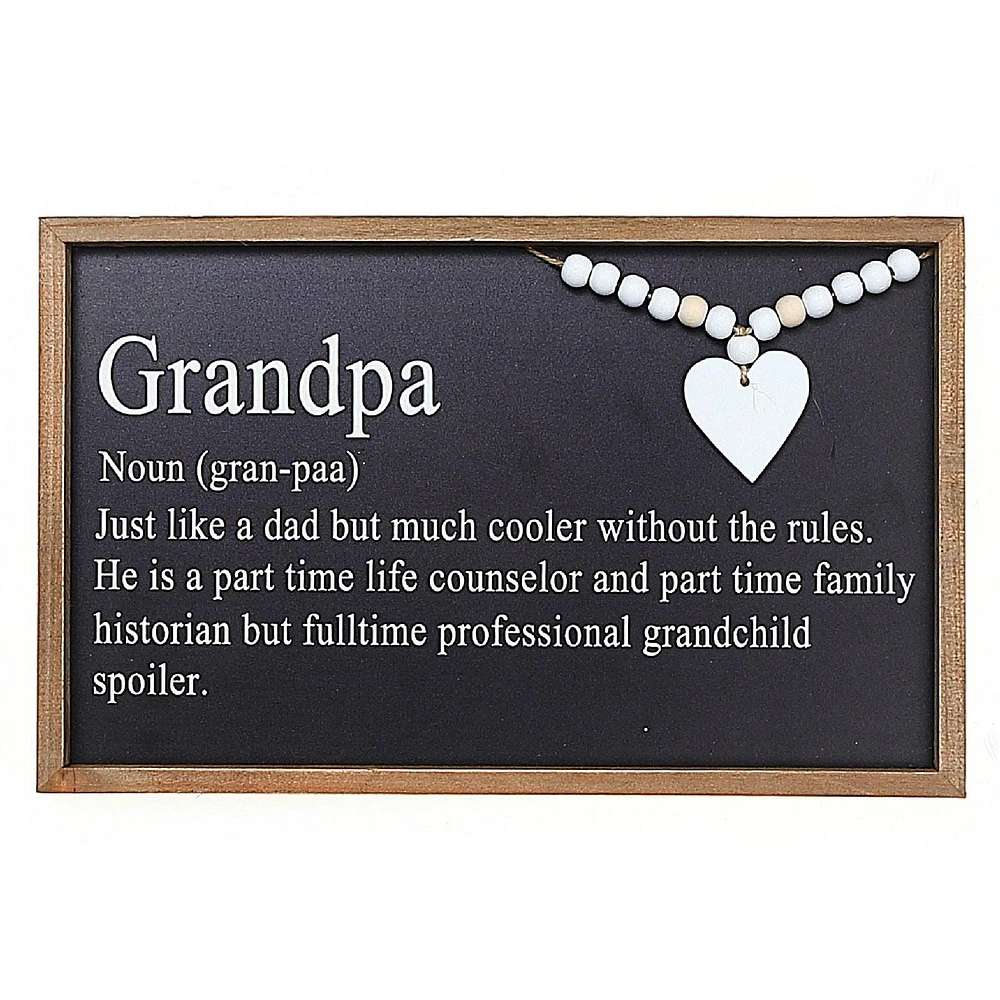 IH Casa Decor Framed Definition Of Grandpa Sign