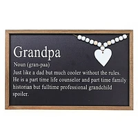 IH Casa Decor Framed Definition Of Grandpa Sign