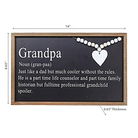 IH Casa Decor Framed Definition Of Grandpa Sign