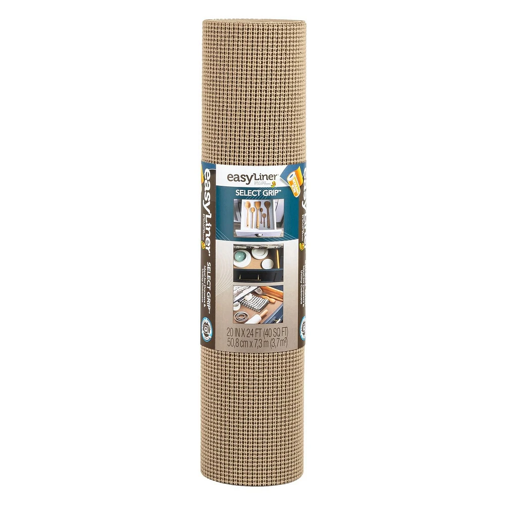 Select Grip EasyLiner Brand Shelf Liner, Taupe, Multiple Sizes Available