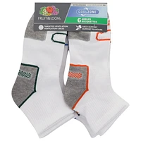 Fruit of the Loom Garçons 6 Paires Socquettes