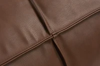 Canadiana Faux Leather Ottoman