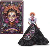 Barbie Signature Día De Muertos 2024 Collectible Doll in Ruffled Black Gown