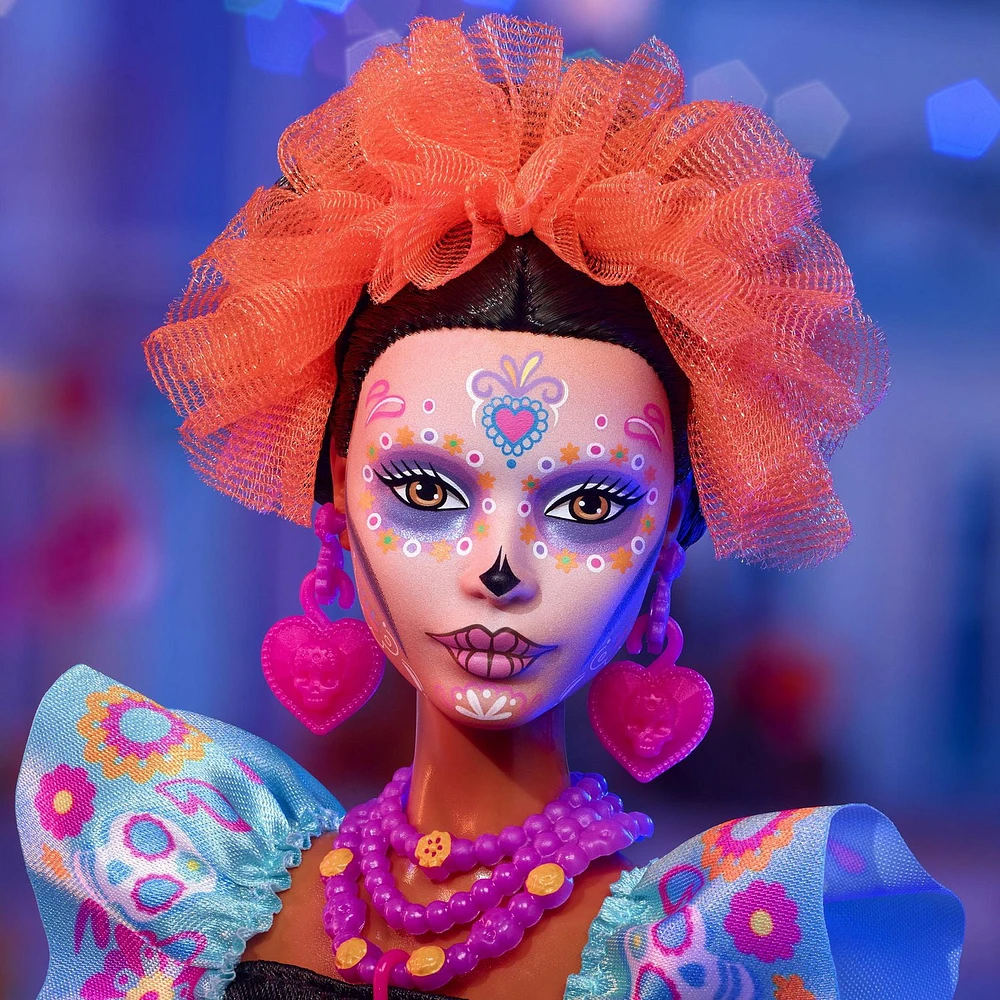 Barbie Signature Día De Muertos 2024 Collectible Doll in Ruffled Black Gown