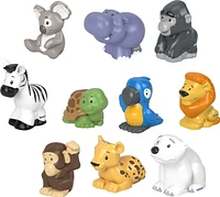 Fisher-Price Little People 10-Piece Animal Pack Figure Set for Toddler Pretend Play