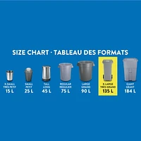 Great Value X-Large Outdoor Garbage Bags, 76.7 x 107 cm