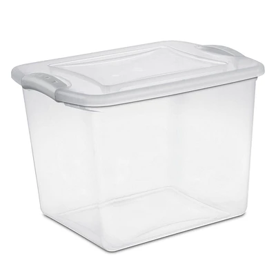 Sterilite 26L Latch Box - Silver