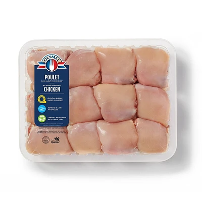 Hauts de cuisses de poulet désossées Halal Olymel, Poids Variable, 0.89 - 1.13 KG
