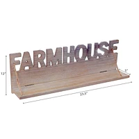 IH Casa Decor Farmhouse Wood Shelf