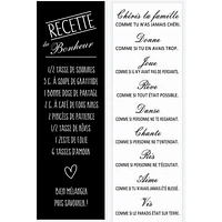 IH Casa Decor Canvas Wall Sign Recette/Famille Asstd - Set of 2