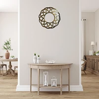 IH Casa Decor Accent Mirror Circular Gold