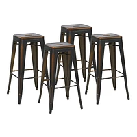 OSP Designs Bristow 30" Antique Copper Metal Barstool