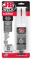 J-B Weld KwikWeld Syringe 25mL, Fast setting epoxy syringe