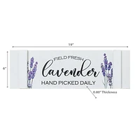 IH Casa Decor Wooden Fence Sign Field Fresh Lavender