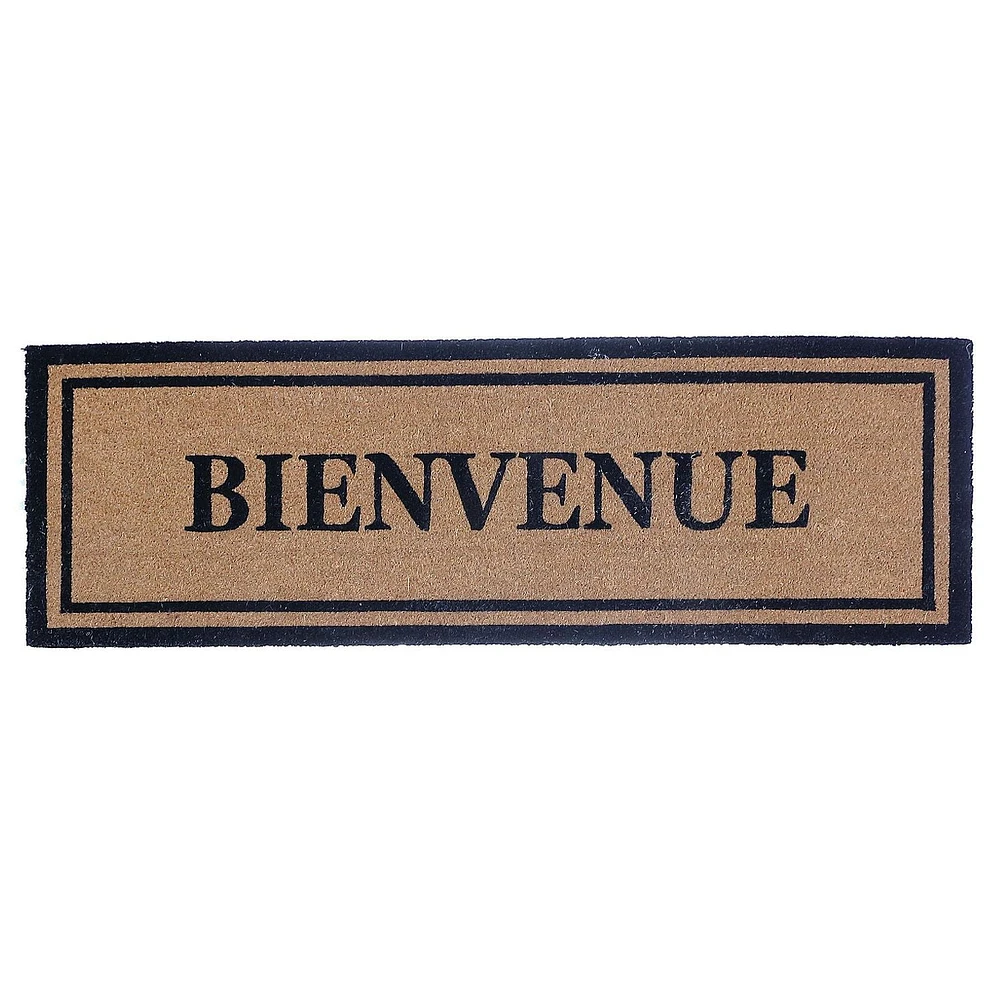 IH Casa Decor Natural Fibers Door Mat Bienvenue 16 X 48