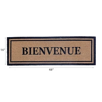 IH Casa Decor Natural Fibers Door Mat Bienvenue 16 X 48