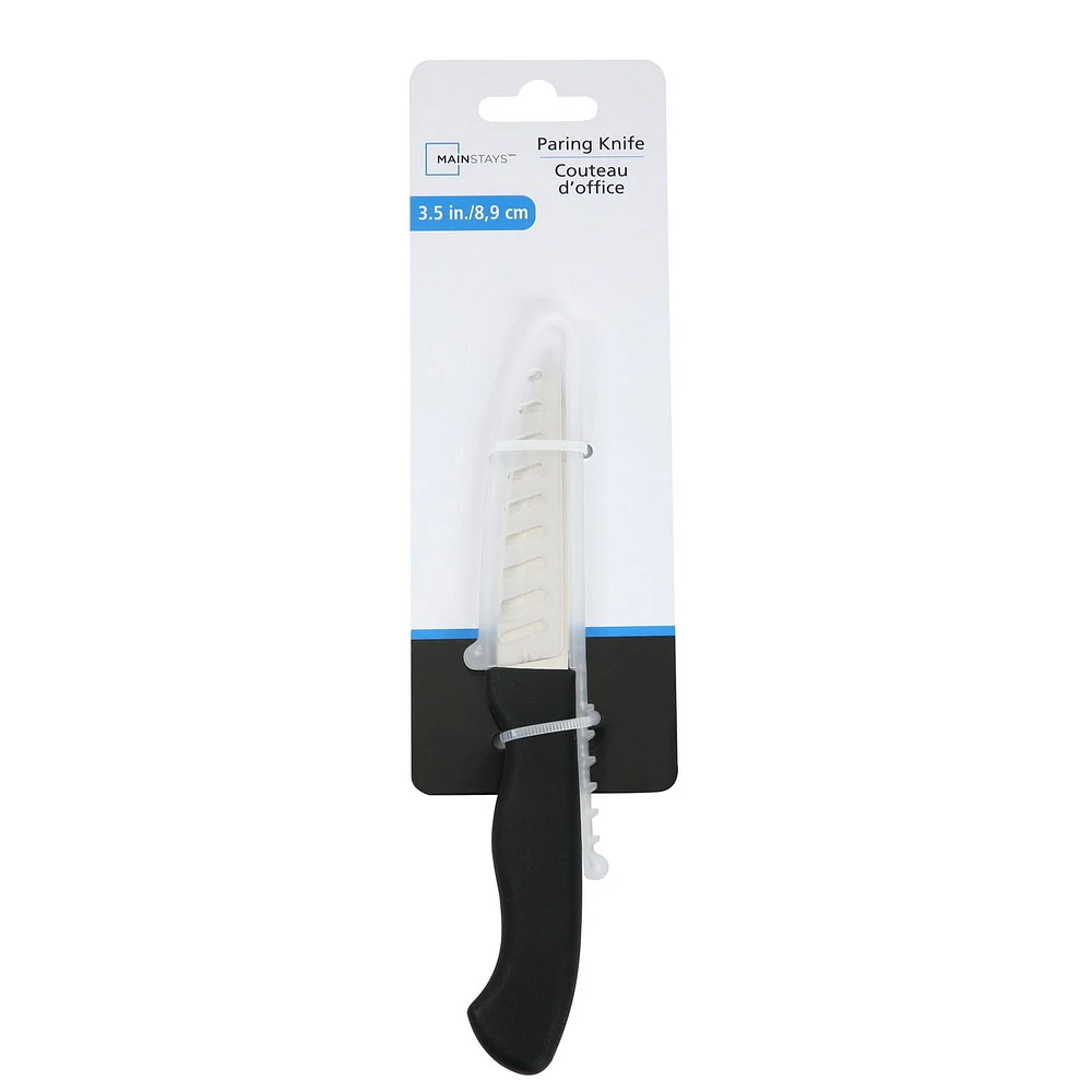 Mainstays Stainless Steel 3.5" Paring Knife with Soft Grip Handle, Mainstays 3.5" Paring Knife