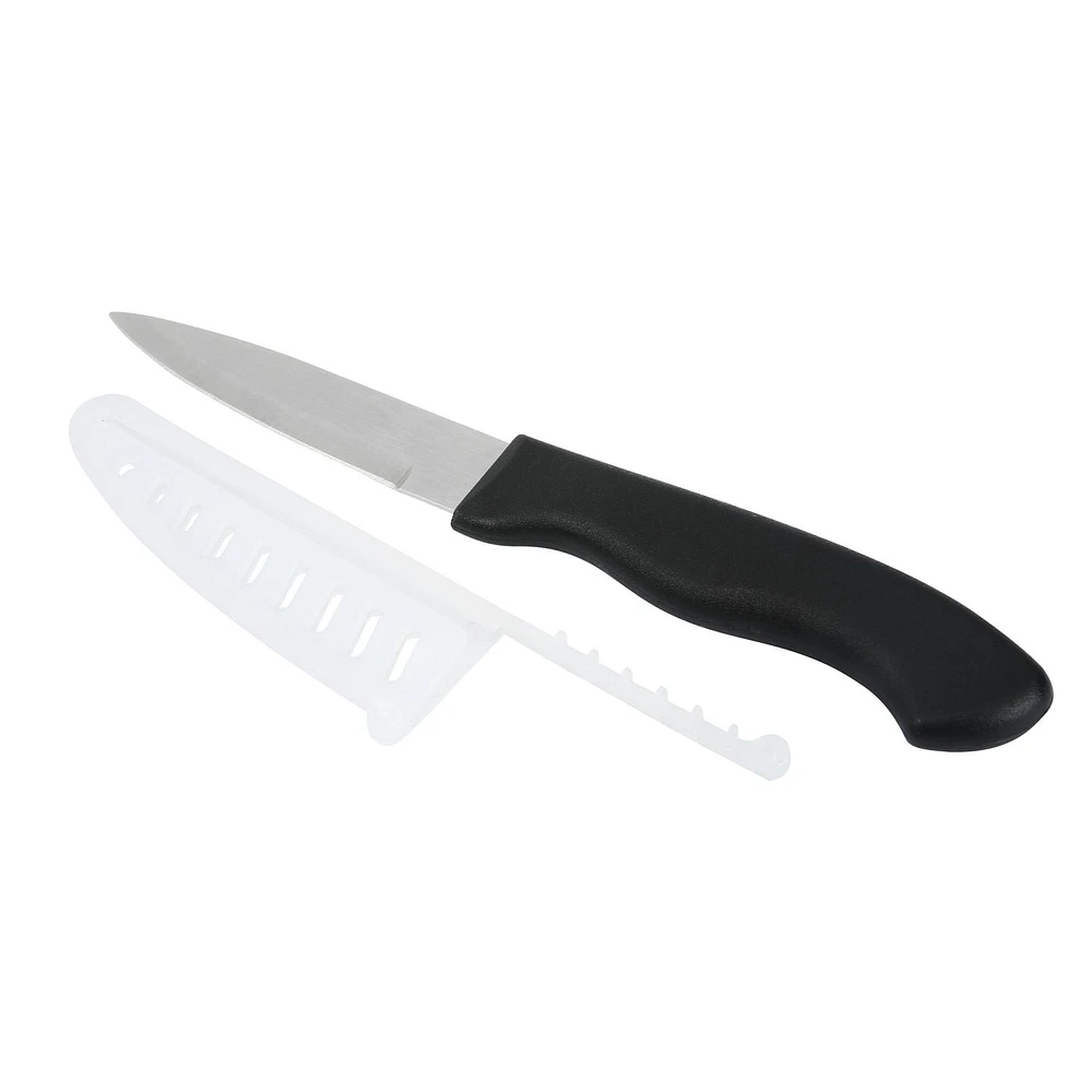 Mainstays Stainless Steel 3.5" Paring Knife with Soft Grip Handle, Mainstays 3.5" Paring Knife