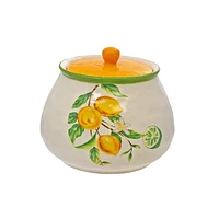 IH Casa Decor Ceramic Lemon Canister