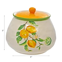 IH Casa Decor Ceramic Lemon Canister