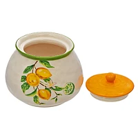 IH Casa Decor Ceramic Lemon Canister