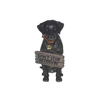 IH Casa Decor Black Labrador With Sign Bela