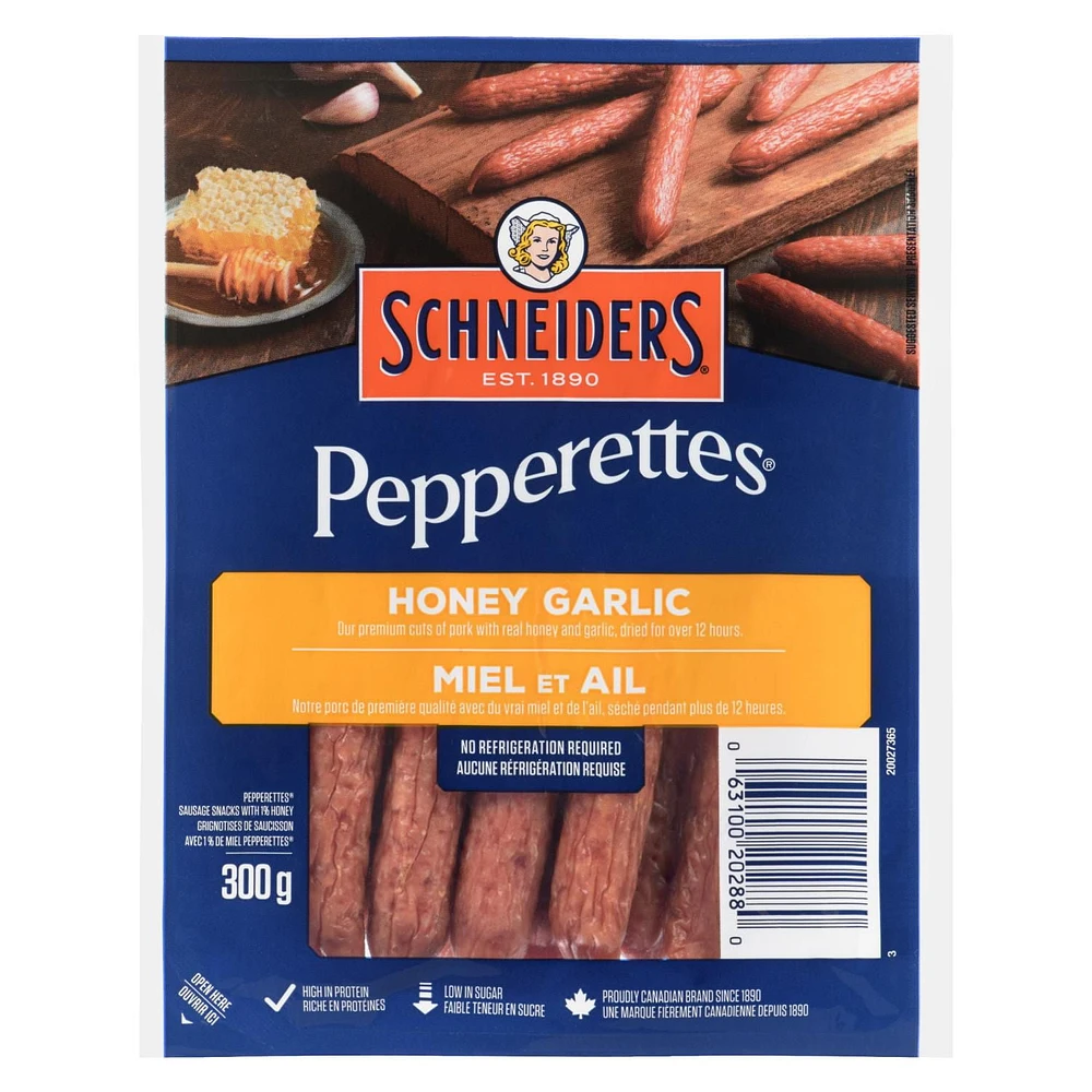 Schneiders Pepperettes Sausage Sticks Honey Garlic