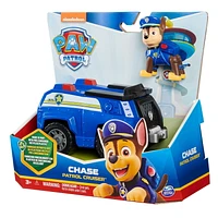 PAW Patrol, Chase’s Patrol Cruiser, Toy Car with Collectible Action Figure, Sustainably Minded Kids Toys for Boys & Girls Ages 3 and Up