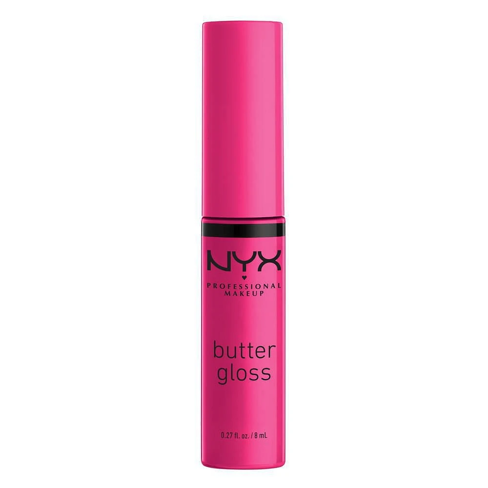 NYX Professional Makeup Gloss au Beurre, Brillant à Lèvres, 8 mL gloss, couvrance moyenne