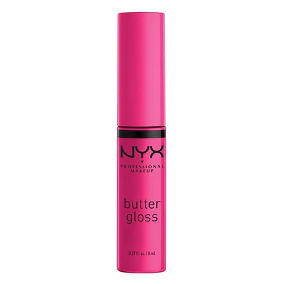 NYX Professional Makeup Gloss au Beurre, Brillant à Lèvres, 8 mL gloss, couvrance moyenne