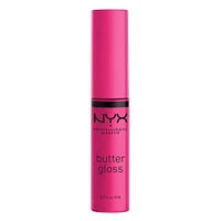 NYX Professional Makeup Gloss au Beurre, Brillant à Lèvres, 8 mL gloss, couvrance moyenne