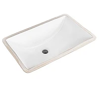 American Imaginations 16.9-in. W 11-in. D Rectangle Bathroom Undermount Sink In White ColorAI-34386