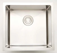 American Imaginations -in. W Stainless Steel Kitchen Sink With 1 Bowl And 18 GaugeAI