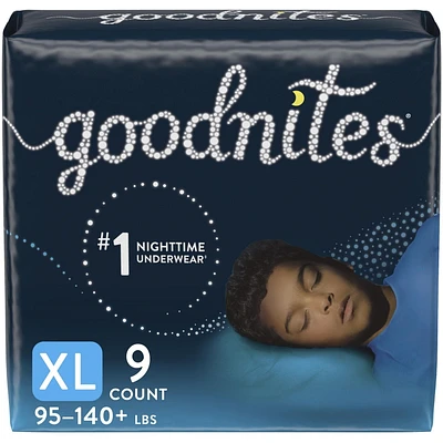 Goodnites Boys' Nighttime Bedwetting Underwear, Jumbo Pack