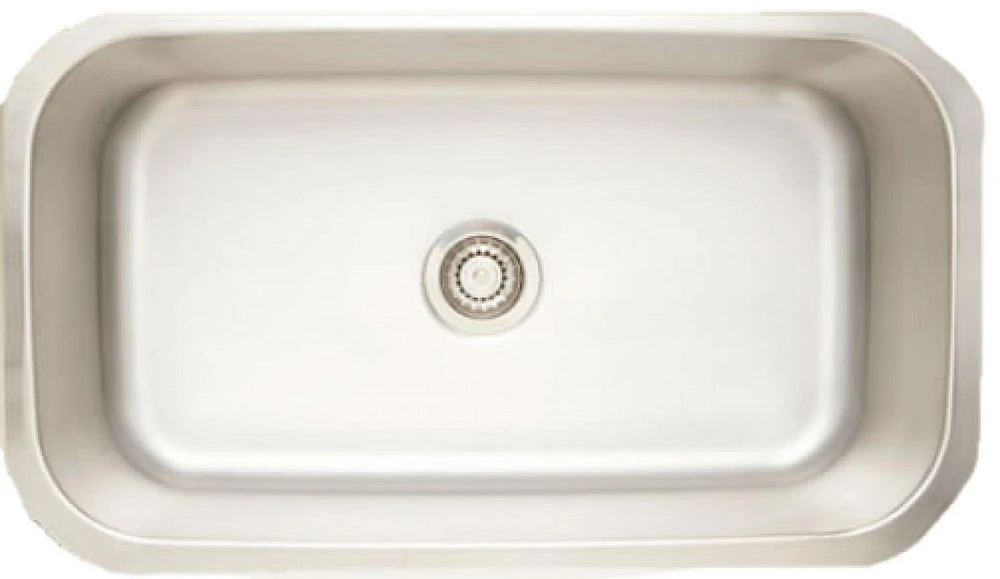 American Imaginations -in. W CSA Approved Stainless Steel Kitchen Sink With 1 Bowl And GaugeAI