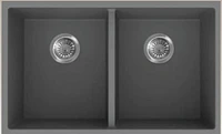 American Imaginations 30-in. W CSA Approved Grey Granite Composite Kitchen Sink With 2 BowlAI-34560