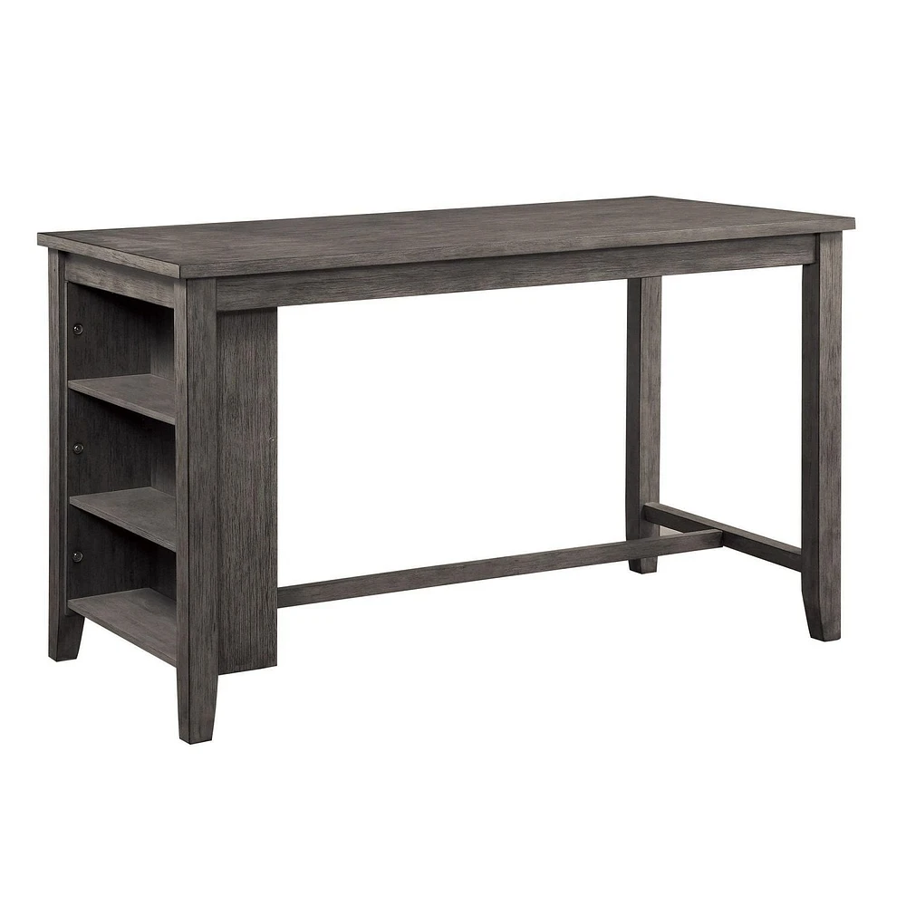 Topline Home Furnishings Grey Finished Dining Table