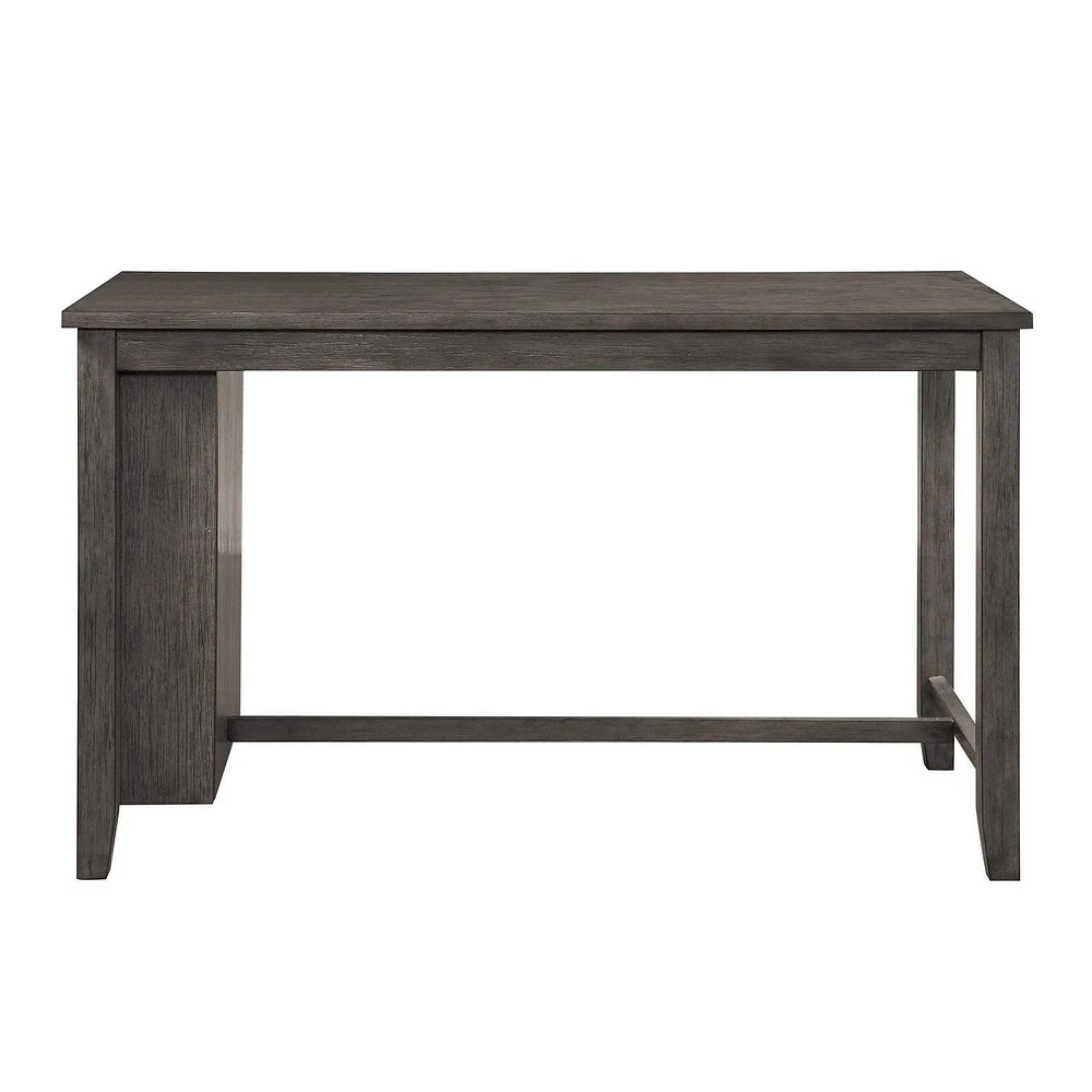 Topline Home Furnishings Grey Finished Dining Table