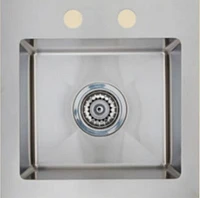 American Imaginations 15-in. W CSA Approved Stainless Steel Laundry Sink With 1 Bowl And 18 Gauge