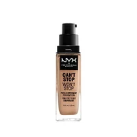 NYX Professional Makeup Can't Stop Won't Stop Fond de teint couvrance Totale