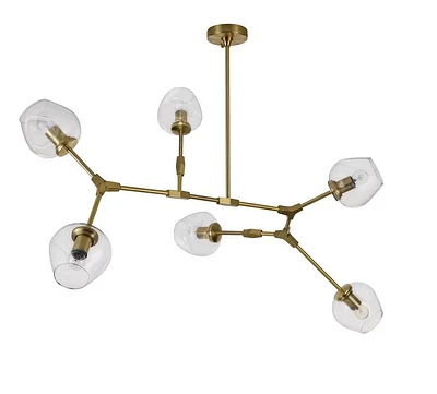 Mil Pendant - 6 Lights in Gold